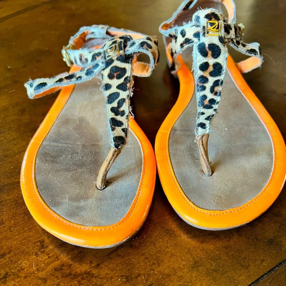 Sperry Leopard Print Sandals - Picture 1 of 5